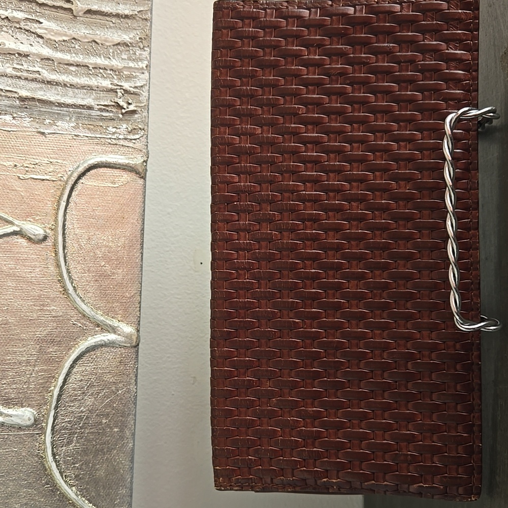 Salvatore Ferragamo Brown Woven Wallet - Picture 6 of 8